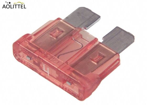 Automobiel Insteek Rode de Middelgrote Grootteatc van de Type Plastic Huisvesting 10A Autobladzekering met Zink of Aluminiumlegering