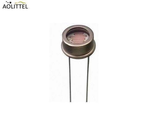 Dia 5mm LDR van de Metaalinkapseling Photoresistor Lichtsensor met Donkere Weerstand 0.2-20 MOhm