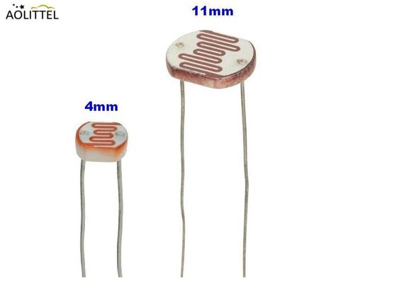Epoxy Met een laag bedekte Fotocel 11mm Diameterphotoresistor Lichtsensor GM11528 met Lichte Weerstand 10-20 KOhm