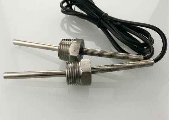 Meting 1/2“ NPT Draad 50mm Schroeftype Micro- Temperatuursensor 10K van watertemperaturen met 1m Beschermde Kabel UL2464 22AWG