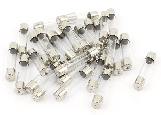 6.35x30mm zet de Snelle Slag Snelle de Glazen buiszekering 6.3Amp 250VAC 125VAC van de Acterenauto voor Gealigneerde PCB de Klem van de Zekeringshouder op
