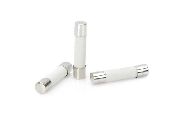 Hoge Brekende Capaciteit 6.35x32mm Keer de Zekeringsverbinding 10A 250V 6x30mm van de Vertragings Cilindrische Ceramische Buis vertraagt Slag voor Verlichting