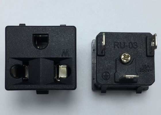 3Pin de Braziliaanse EU van Australië de V.S. het UK aan van de de StopWisselstroom van Brazilië van de de Contactdooslader Elektrische van de de Adapterreis de Convertor Zwarte Afzet
