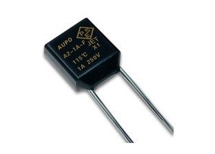De Zekeringstf 115℃ 250V 1A van de Aupo de Thermische Scheiding a2-1a-F Vierkante Zekering van de Legeringstemperatuur met CCC KTL van UL CUL VDE PSE Certificaten