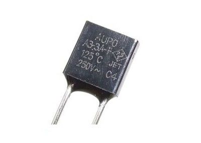 Van de de Zekeringsscheiding van Aupo van de temperatuurbescherming Thermische TF 125℃ 250V 3A a3-3a-F Plastic Geval Thermische Verbindingen voor Huistoestellen