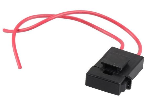 De rode Draad Zwart Plastic Vierkant Shell GLB telegrafeerde de Gealigneerde Autodoos MT205 van de Zekeringshouder voor de Minizekering van het Autoblad