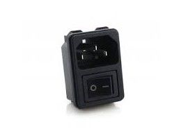 CEI 60320 van de Wisselstroomstoppen van C14 3PIN ElektroVrouwelijke de Contactdozen15a 250V AC Schroef zet met AAN-UIT- Schakelaar op