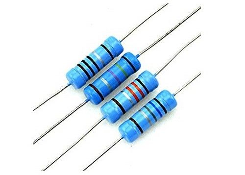 De ultrafilm van het Precisiemetaal bevestigde Weerstand 1550 Normale Grootte2w Kleine grootte 3WS 220 Ohm ±1% Blauw