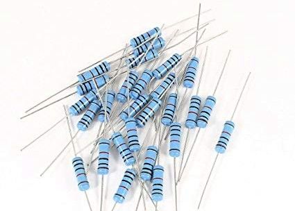 De ultrafilm van het Precisiemetaal bevestigde Weerstand 1550 Normale Grootte2w Kleine grootte 3WS 220 Ohm ±1% Blauw