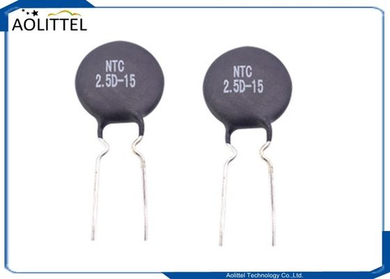 De schijfntc Thermistor 2.5D-15 2,5 Ohm 15mm 7A verbiedt Hoogte 7.5mm van de Temperatuurcoëfficiënt
