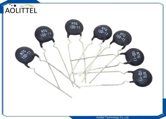 De Schijfntc Thermistor 11mm 3A 10 Ohm +/-20% 10D11 P7.5mm van toevloed Huidige Ontstoringsapparaten 10D-11