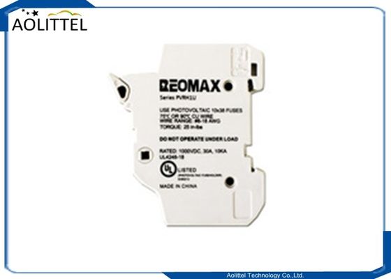 Spoor van machts zet het Veilige 1 Pool 30A Zekeringshouder PVRH1U voor Ceramische Buis Zonnepv Patroonzekering 1000VDC op
